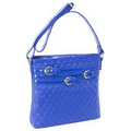 Parinda 11278 CLARICE (Blue) Quilted Multi Belt Adorned Vertical Crossbody